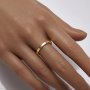 1PCS 2MM Wide 14K Gold Filled Ring,Minimalist Ring,Simple Gold Filled Ring,Stackable Ring,DIY Ring Supplies 1294744