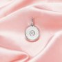 Minimalist Keepsake Breast Milk Resin Round Birthstone Bezel Pendant Settings,Solid 925 Sterling Silver Pendant Charm,DIY Memory Jewelry Supplies 1431331