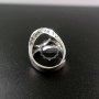 1Pcs 13X18MM Oval 925 Sterling Silver Ring Bezel Basic Ring Size Diameter 18.5MM DIY Adjustable Ring Setting 1223082