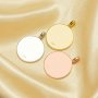 Keepsake Breast Milk Resin Round Bezel Pendant Blank Settings,Solid Back Solid 925 Sterling Silver Rose Gold Plated Pendant Charm,DIY Supplies 1431282