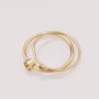 1PCS 4MM Setting Size 1.5MM Thick Wire 14K Gold Filled Round Ring,Minimalist Ring,Simple Round Gold Filled Ring,Stackable Ring,DIY Ring Supplies 1294748-1