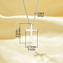 Minimalist Cross Pendant Necklace,Solid 925 Sterling Silver Pendant Necklace,Simple Cross Necklace 16''+2'' 6190102