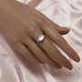 Minimalist Keepsake Breast Milk Resin Oval Bezel Ring Settings,Solid 925 Sterling Silver Ring,CZ Stone Oval Ring,DIY Ring Supplies 1222116