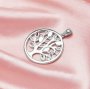 20MM Keepsake Breast Milk Resin Marquise Pendant Bezel Settings,Solid 925 Sterling Silver Pendant Charm,Tree of Life Pendant,Birthstone Pendant,DIY Pendant Supplies 1431321