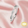 Half Eternity Keepsake Breast Milk Resin 2x6MM Marquise Bezel Ring Settings,Solid 14K 18K Gold Moissanite Ring,Stackable Ring,DIY Ring Supplies For Gemstone 1294758