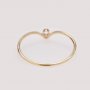 1PCS 1MM Wire V Shape Ring With 2MM Round Stone Settings,14K Gold Filled Ring,Minimalist Ring,Gold Filled V Ring,Stackable Ring,DIY Ring Supplies 1294740