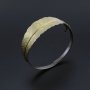 1Pcs Vintage Style Brass Bronze Feather Bracelet Bangle DIY Supplies 60MM Diameter 1900230