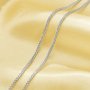 1.4MM Chopin Chain Necklace,Solid 925 Sterling Silver Necklace,Simple Chopin Necklace,DIY Necklace Supplies 16''+2'' 1322071