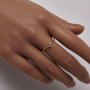 1PCS 1MM Wire V Shape Ring With 2MM Round Stone Settings,14K Gold Filled Ring,Minimalist Ring,Gold Filled V Ring,Stackable Ring,DIY Ring Supplies 1294740