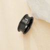 6MM Channel Keepsake Mens' Resin Ashes Ring Settings,Channel Bezel Ceramic Ring Settings,Black Ring,DIY Ring Supplies 1294872