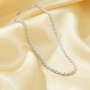 1PCS Minimalist Thick Rope Chain Bracelet,Solid 925 Sterling Silver Bracelet,Simple Bracelet With Chain 6.8''+1.6'' 6490075