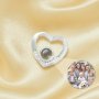 Keepsake Personalized Projection Heart Pendant,Solid 925 Sterling Silver Charm,Custom Photo Memorial Photo Jewelry Supplies 1431266