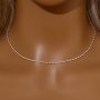 2MM Thick Olive Bead Chain Necklace,Solid 925 Sterling Silver Chain Necklace,Minimalist Bead Necklace,DIY Necklace Supplies 16''+2'' 6190103