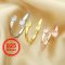 4MM Keepsake Breast Milk Resin Round Bezel Ring Settings,Bypass Solid 925 Sterling Silver Rose Gold Plated Ring,DIY Ring Supplies 1215048