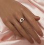 1MM Gap Keepsake Breast Milk Resin Horse Shoe U Shaped Bezel Ring Settings,Curved Solid 14K 18K Gold Ring,DIY Ring Supplies For Gemstone 1294795