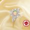 1PCS Round Color Change Simulated Opal Ring,Star Solid 925 Sterling Silver Ring,October Birthstone Ring,Adjustable Ring,Vintage Styles Ring 6210281