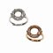1Pcs 7-12MM Round Bezel Rose Gold Tone 925 Sterling Silver Prong Ring Settings Adjustable Bezel Ring DIY Supplies 1210027