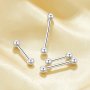 Screwed Ball Nose Studs,Ear Bone Studs,Solid 925 Sterling Silver Studs Earring,Tiny Ball Studs Earrings,Minimalist Earrings 6390116