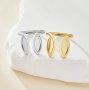 Keepsake Breastmilk Stainless Steel Marquise Bezel Adjustable Ring Settings, Gold Plated 304L Ring,0.5MM Deep DIY Ring Supplies 1294771