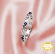 Full Band Keepsake Breast Milk Resin Marquise Bezel Ring Settings,Solid 9K 14K 18K Gold Birthstone Ring,Stackable Ring,DIY Ring Supplies 1294735