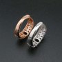 1Pcs 4x6MM Oval Bezel Vintage Style Filigree Shank Rose Gold Plated Solid 925 Sterling Silver Adjustable Prong Ring Settings Blank for Gemstone 1224035