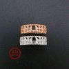 1Pcs 4x6MM Oval Bezel Vintage Style Filigree Shank Rose Gold Plated Solid 925 Sterling Silver Adjustable Prong Ring Settings Blank for Gemstone 1224035