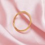 1.5MM Thick Minimalist Wiring Solid 14K 18K Gold Ring,Simple Wire Stackable Ring,DIY Ring Supplies 1294751