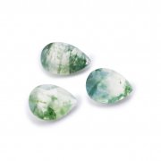 1Pcs 6x8MM Natural Pear Moss Agate Faceted Cut Loose Gemstone Nature Semi Precious Stone DIY Jewelry Supplies 4150014