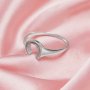 1MM Gap Keepsake Breast Milk Resin Horse Shoe U Shaped Bezel Ring Settings,Curved Solid 14K 18K Gold Ring,DIY Ring Supplies For Gemstone 1294795