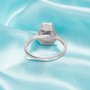 7x10MM Keepsake Breast Milk Resin Coffin Bezel Ring Blank Settings,Solid 925 Sterling Silver Color CZ Birthstone Ring,DIY Ring Supplies 1294762