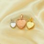 Minimalist Keepsake Breast Milk Resin Heart Bezel Pendant Blank Settings,Solid Back Solid 925 Sterling Silver Rose Gold Plated Charm,Simple Heart Pendant 1431314