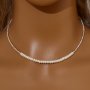 Luxury Nature Pearl Beads Necklace,Solid 925 Sterling Silver Chain Necklace,Dainty Pearl Necklace 16''+2'' 6190104