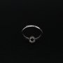 1Pcs 4x6MM Solid 925 Sterling Silver Oval Gold Plated Prong Bezel DIY Adjustable Ring Settings for Gemstone Moissanite 1222023