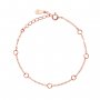 Simple Circle Cable Chain Bracelet,Solid 925 Sterling Silver Rose Gold Plated Bracelet,Minimalist Bracelet,DIY Bracelet Supplies 5.7''+1.57'' 1900303