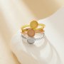 6MM Keepsake Breast Milk Resin Round Bezel Cup Ring Settings,Stainless Steel Round Ring,Rose Gold Silver Ring,DIY Ring Blank 1215093