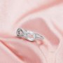 Minimalist Keepsake Breast Milk Resin Infinity Bezel Ring Settings,Solid 925 Sterling Silver Ring,DIY Ring Supplies For Gemstone 1294836