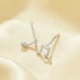 Minimalist Musical Notes Studs Earrings,Solid 925 Sterling Silver Studs Earring,Simple Musical Symbol Studs Earrings 6390115