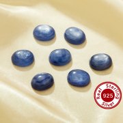 5Pcs 8x10MM Nature Blue Kyanite Cabochon Oval Gemstone,Semi-precious Gemstone,Unique Gemstone,DIY Jewelry Supplies 4120149