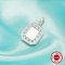 Keepsake Breast Milk Resin Rectangle Bezel Pendant Settings,Solid 925 Sterling Silver Pendant Charm,Art Deco Pendant,DIY Memory Jewelry Supplies 1431334