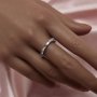 Full Band Keepsake Breast Milk Resin Marquise Bezel Ring Settings,Solid 9K 14K 18K Gold Birthstone Ring,Stackable Ring,DIY Ring Supplies 1294735