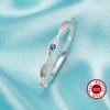 Half Eternity Keepsake Breast Milk Resin 2x6MM Marquise Bezel Ring Settings,Solid 925 Sterling Silver Color CZ Birthstone Ring Blank 1294765