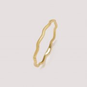 1PCS 1.2MM Wire 14K Gold Filled Wave Ring,Minimalist Ring,Gold Filled Wavelet Ring,Stackable Ring,DIY Ring Supplies 1294738