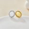 Keepsake Breastmilk Stainless Steel Oval Bezel Earrings Settings, Gold Plated 304L Studs Earrings,0.5MM Deep DIY Supplies 1706149