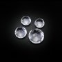 1Pcs Round White Crystal Quartz Natural Faceted Cut Loose Gemstone Semi Precious Stone DIY Jewelry Supplies 4110176