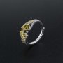 1Pcs 4x5MM Oval Bezel Lace Vintage Style Gold Plated Solid 925 Sterling Silver Adjustable Prong Ring Settings Blank for Gemstone 1212056