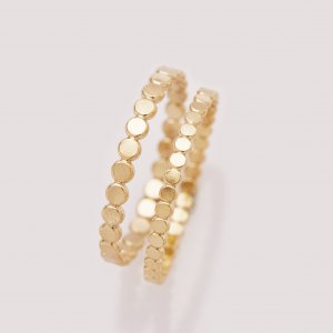 1PCS Faceted Bead 14K Gold Filled Ring,Minimalist Ring,Simple Gold Filled Faceted Bead Ring,Stackable Ring,DIY Ring Supplies 1294750