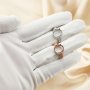 12x16MM Keepsake Breast Milk Oval Prong Ring Settings Solid 925 Sterling Silver Rose Gold Plated Ring Bezel DIY Supplies 1224113