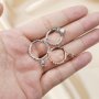 15-23MM Round Pendant Frame Bezel for Flat Back Cabochon Rose Gold Plated Solid 925 Sterling Silver DIY Charm Supplies 1411295