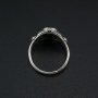 6x8MM Oval Ring Settings Vintage Style Antiqued Solid 925 Sterling Silver Adjustable Ring Bezel DIY Supplies 1223113