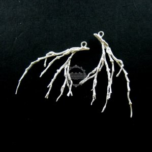 6pcs 25x43mm silver tree branch bamboo root pendant charm DIY jewlery supplies 1820101